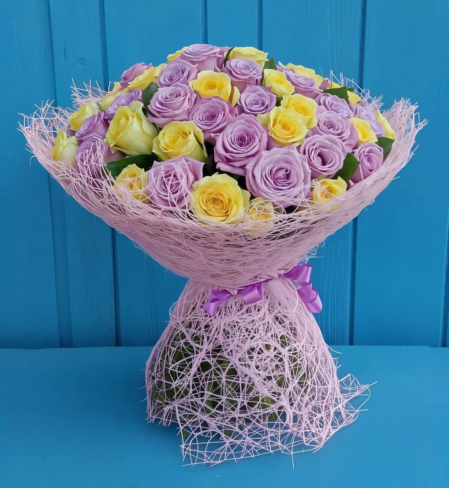 Букет 101 Волшебный Миг в Беленькое