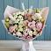 Букет цветов из: Альстромерии и Розы в Беленькое