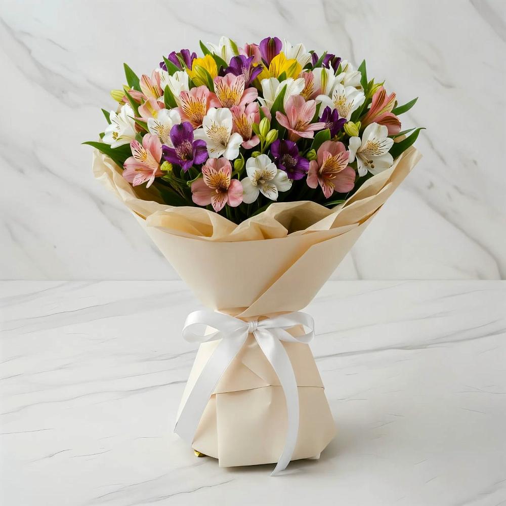 Букет цветов из: Альстромерии в Беленькое