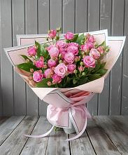 Букет Розовый кустик в Беленькое