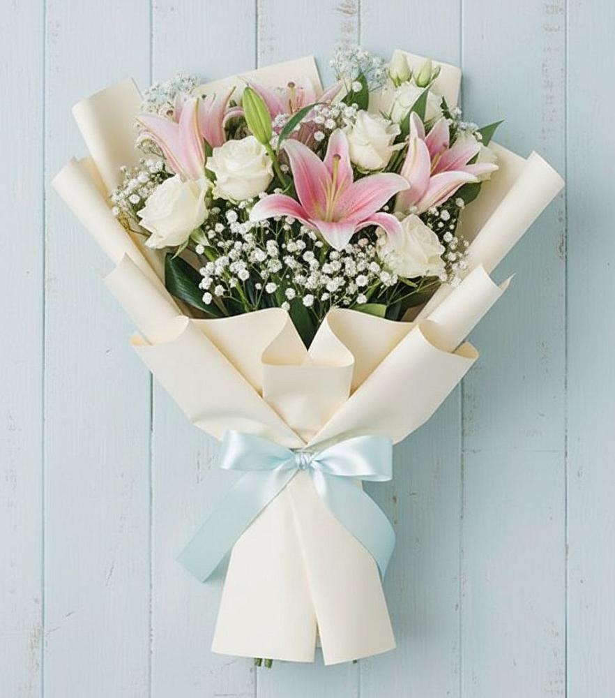 Букет цветов из: Лилии в Беленькое