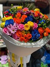Букет цветов из:  Розы и Хризантемы #REPLACE_PRED# Беленькое