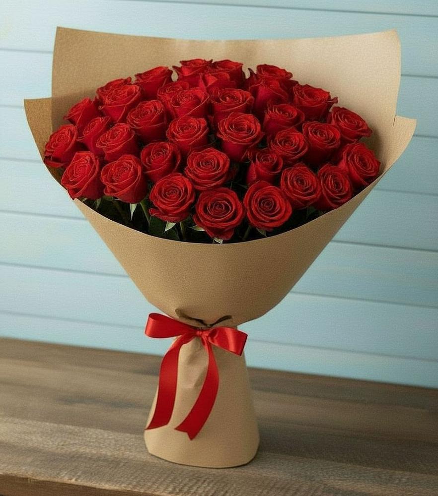 Букет Красные розы Милано в Беленькое