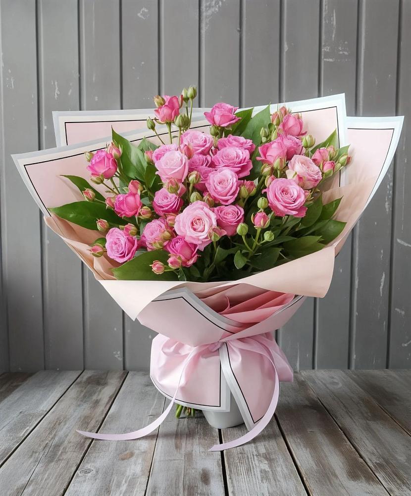 Букет Розовый кустик в Беленькое