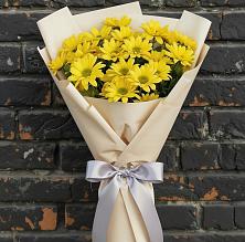 Букет цветов из:  Хризантемы #REPLACE_PRED# Беленькое