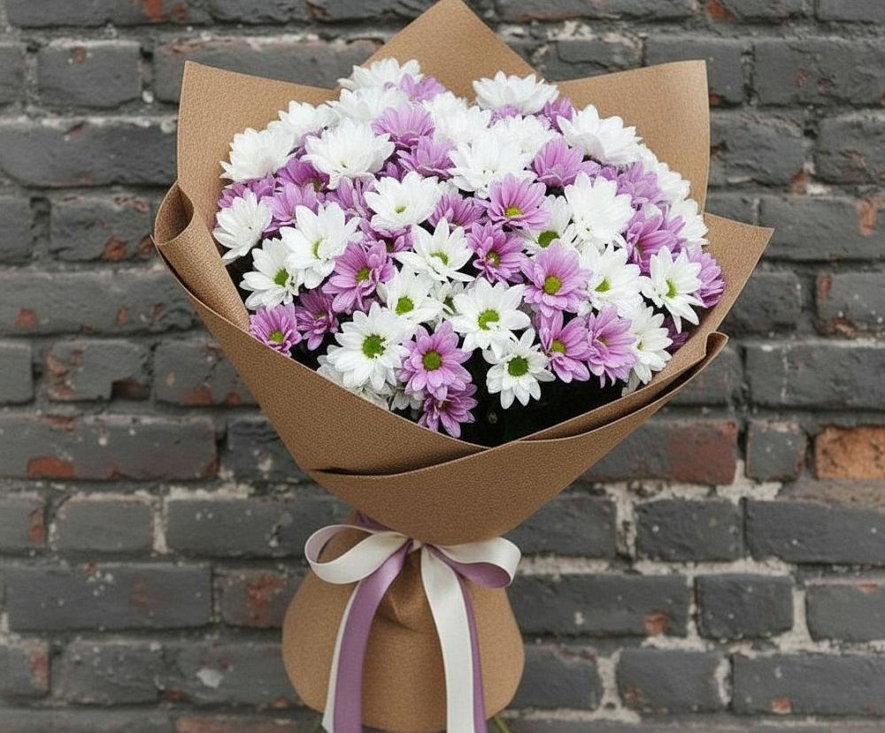 Букет цветов из: Хризантемы в Беленькое