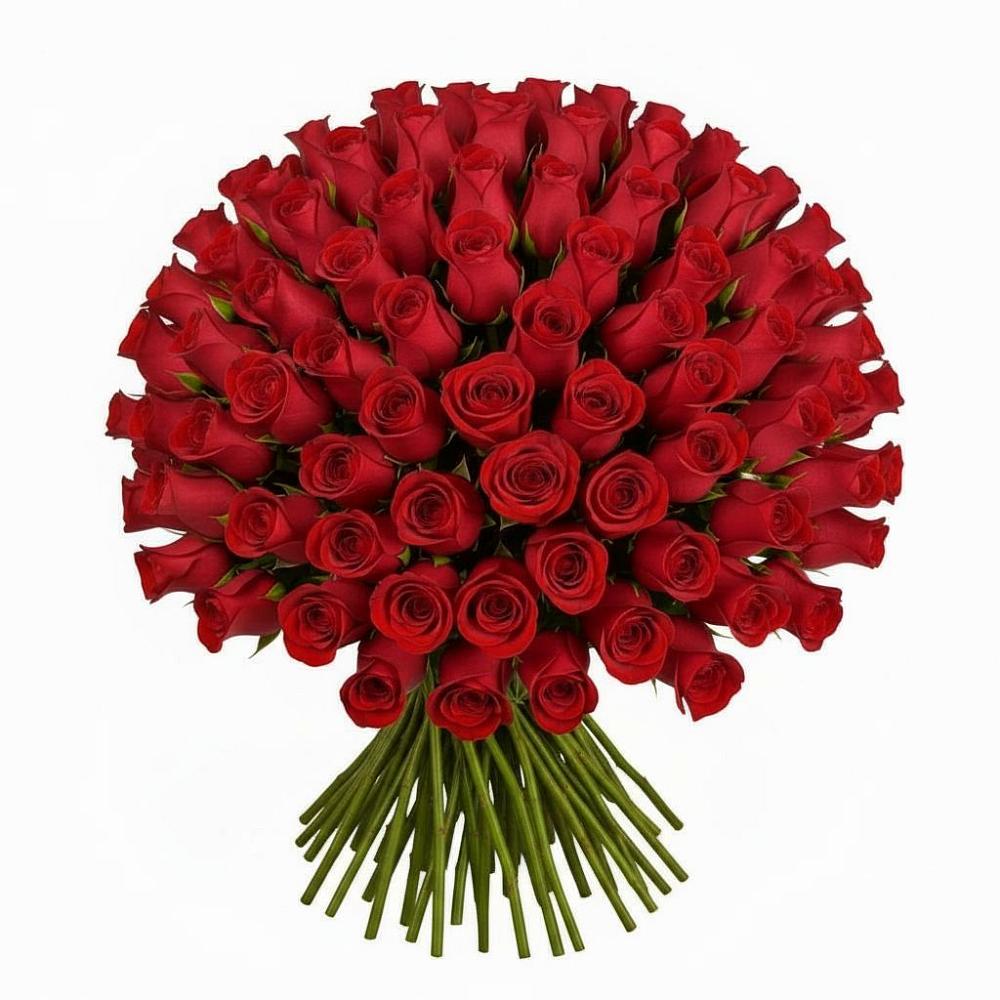 Букет Красные розы Чери Лав в Беленькое