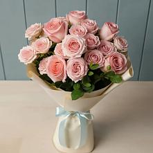 Букет Розовый шарм в Беленькое