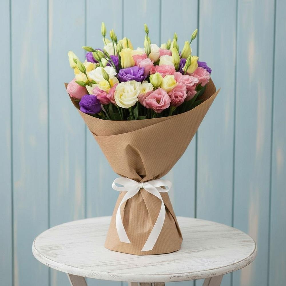 Букет цветов из: Лизиантусы в Беленькое