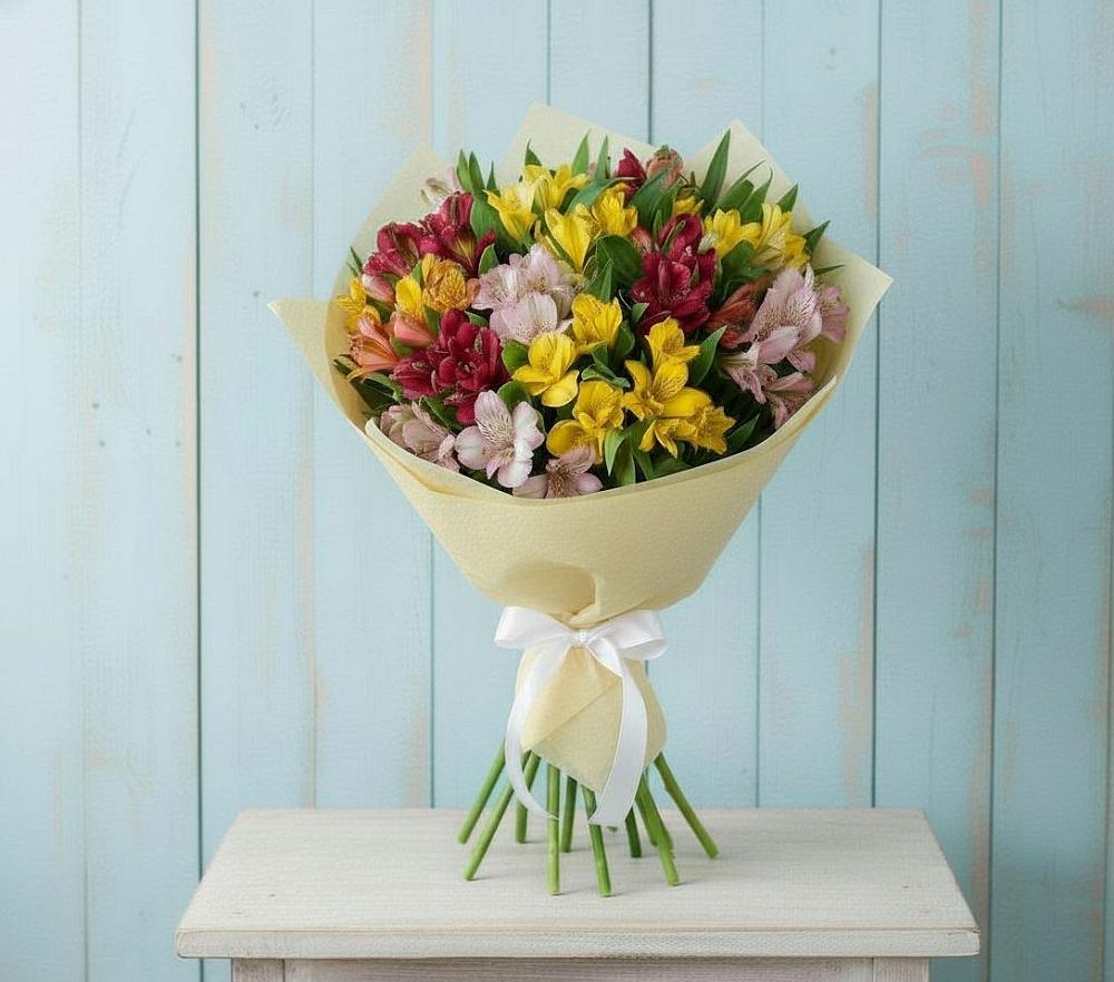 Букет цветов из: Альстромерии в Беленькое
