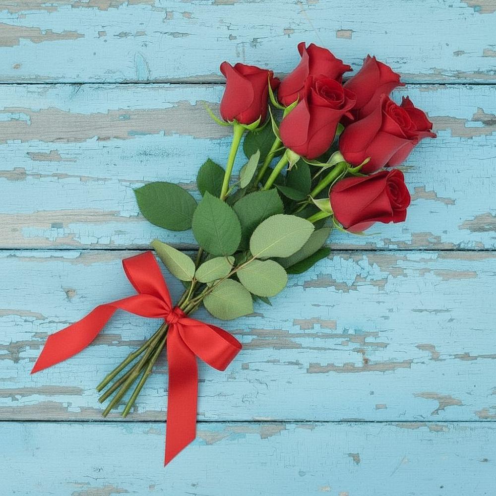 Букет Красные розы в Беленькое