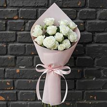 Букет цветов из:  Розы #REPLACE_PRED# Беленькое