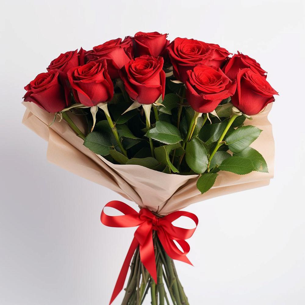 Букет 11 Красных роз Эдлесс Лав в Беленькое