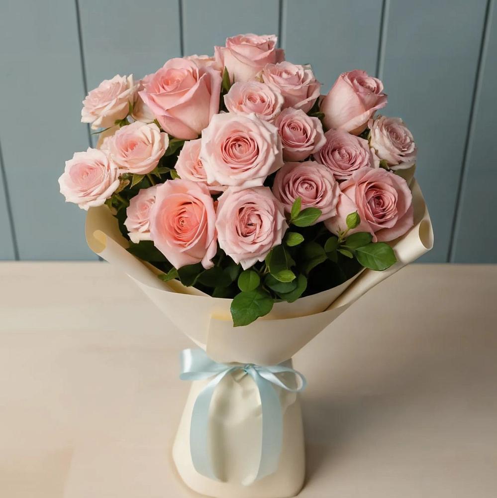 Букет Розовый шарм в Беленькое