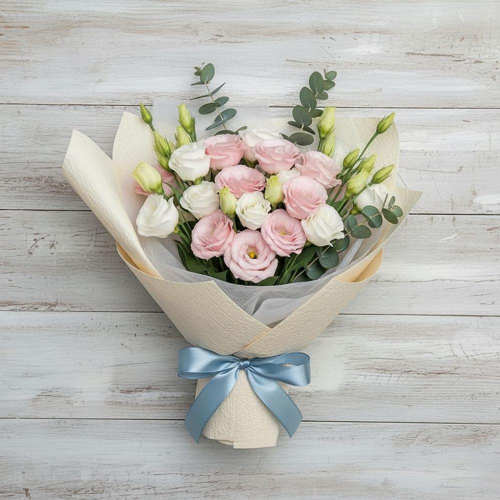 Букет цветов из: Лизиантусы в Беленькое