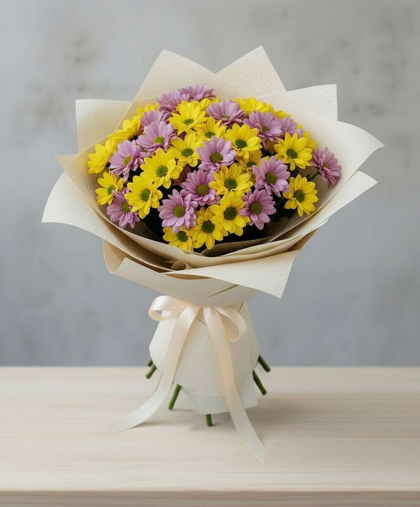 Букет цветов из: Хризантемы в Беленькое
